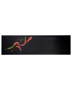 Rug VISTA, Size: 50x180cm, Color: Black/Red/Green, Material: PVC