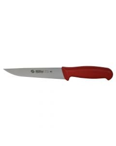 Bone knife, Size: 28 cm (blade 16 cm), Color: Red, Material: Metallic+Plastic