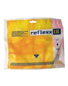 Cleaning gloves, "reflexx", polyetilen, M, white, 1 pair