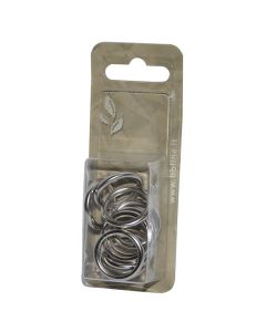 Ring for curtain rod, Size: Dia.18x23mm, Color: Chrome plated, Material: Metalic