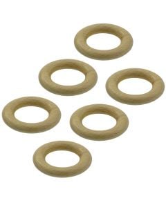 Rings for wooden curtain rod, Size:Dia.11mm, Color: Natural, Material: Wooden
