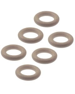 Rings for wooden curtain rod, Size:Dia11mm, Color: Bleached ash, Material: Wooden