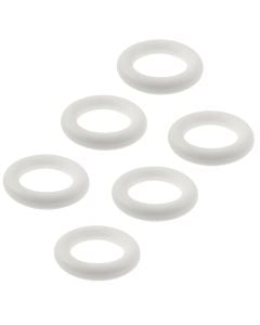 Rings for wooden curtain rod, Size:Dia.21x35mm, Color: White, Material: Wooden