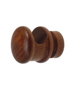 Support for wooden rod, Size: Dia.11mm, Color: Teak, Material: Wood