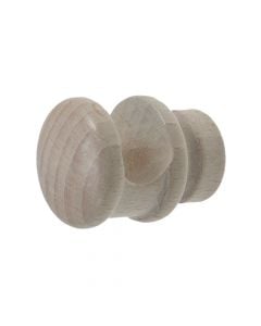 Support for wooden rod, Size: Dia.11mm, Color: Bleached ash, Materiali: Dru