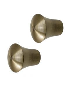 Knobs for metalic rod CONO, Size: Dia.20mm, Color: Bronze, Material: Metalic