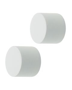 Knobs for metalic rod TAPPO, Size: Dia.20mm, Color: White, Material: Metalic