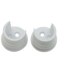 Support for metalic rod, Size: Dia.20mm, Color: White, Material: Metalic