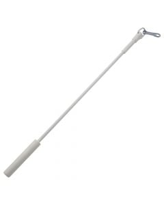 Curtain draw rod, Size: 100cm, Color:Silver, Material: Metalic