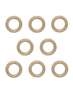 Rings for wooden curtain rod, Size:Dia.32x48mm, Color: Natural, Material: Wooden