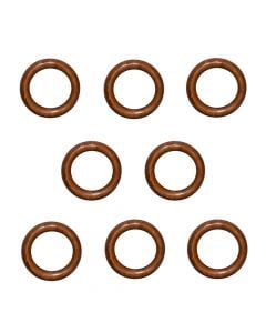 Rings for wooden curtain rod, Size:Dia.32x48mm, Color: Teak, Material: Wooden