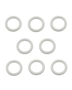 Rings for wooden curtain rod, Size:Dia.23mm, Color: White, Material: Wooden