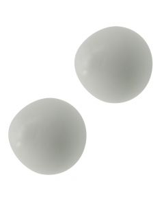 Knobs for wooden rod, GHIANDA, Size: Dia.23mm, Color: White, Material: Wooden