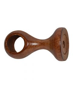 Celing suport for wooden rod, Size: Dia.23mm, Color: Teak, Material: Wood