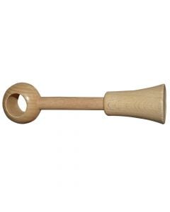 Extensible support for wooden rod, Size: Dia.23mm, Color: Natural, Material: Wood