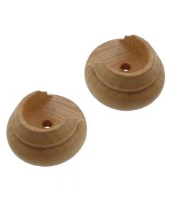 Support for wooden rod, Size: Dia.23mm, Color: Natural, Material: Wood