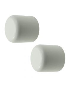 Knobs for wooden rod, TAPPO, Size: Dia.28mm, Color: White, Material: Wooden