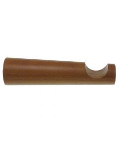 Support for wooden rod, Size: Dia.28x150mm, Color: Teak, Material: Wood