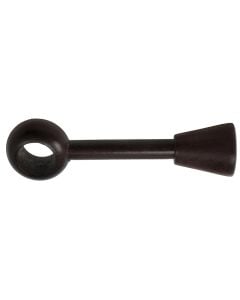 Suport me zgjatim për shufer perde, Përmasa: Dia.28mm, Ngjyra: Arrë, Materiali: Dru