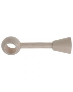 Extensible support for wooden rod, Size: Dia.28mm, Color: Bleached ash, Materiali: Dru