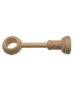 Extensible support for wooden rod, Size: Dia.35mm, Color: Natural, Material: Wood