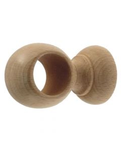 Celing suport for wooden rod, Size: Dia.35mm, Color: Natural, Material: Wood