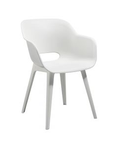 AKOLA chair, Size: 56.7x55.8x80cm, Color: White, Material: Plastic