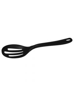 Slotted spoon, Size: 35 cm, Color: Black, Material: Nylon