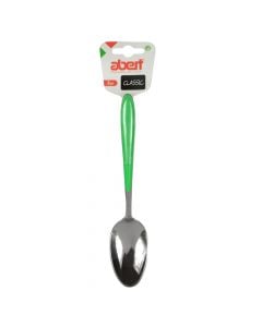 Table spoon 2 pcs, Size: 19.5 cm, Color: Green, Material: Stainless Steel+Plastic
