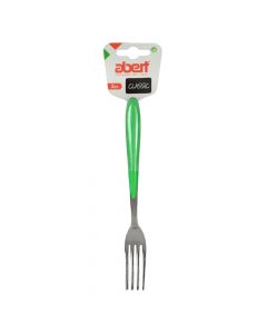 Table fork 2 pcs, Size: 20 cm, Color: Green, Material: Stainless Steel+Plastic