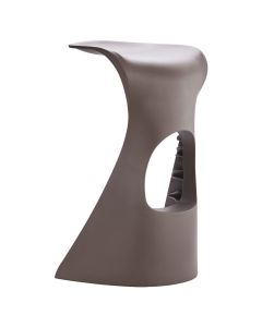 Bar stool, Queen, polypropylene, capucino, 47x40xH77.5 cm