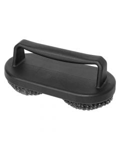 Brush cleaner for BBQ, Color: Black, Material: Plastic / Stainless steel wire