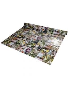 Tablecloth, PVC, white, 140 cm