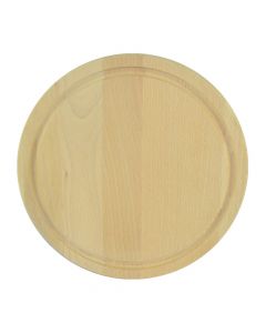 Cutting board, Size: Dia 25cm, Color: Natural, Material: Wood