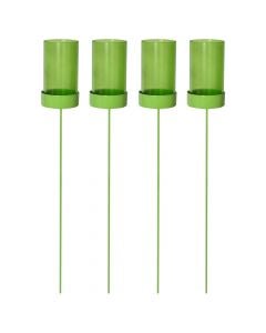 Garden torch set 4, Size: 38x5.5x5cm, Color: Assorted, Material: Metal