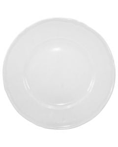 Dessert plate PRAGA, Dia 21cm, White, Porcelain