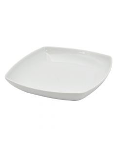 Deep square plate TOKIO, 21x21cm, White, Porcelain