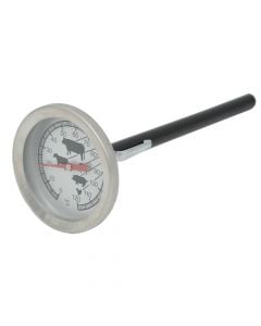 Roaster meat thermometer, Silver, Inox