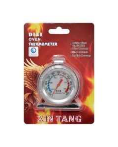 Oven thermometer, White, Inox