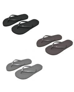 Flip-flops, rubber no-slippery, assorted