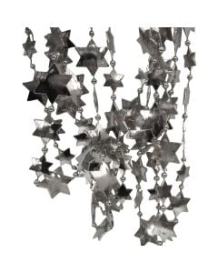 Decorative garland,plastic,silver,270 cm