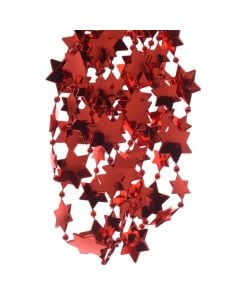Shirit dekorues, plastik, kuqe, 2.6x270 cm