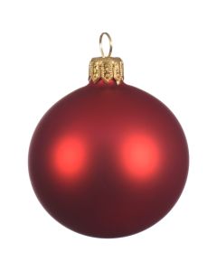 Decorative sphere, glass, red, dia 15 cm, 1 pc