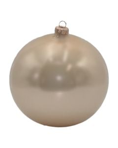 Decorative sphere, Size: Dia 15cm, Color: Pearl, Material: Glass
