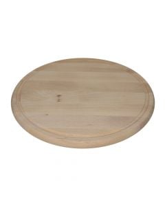 Cutting board pizza, Size: Dia 30 x 2 cm, Color: Natural, Material: Wood