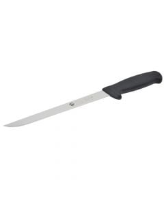 Kitchen knife, metal+plastic, black, 22 cm
