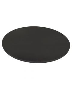 Suprinë tavoline, HPL, e zezë, Dia.60 cm