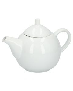 Tea potwith lid Alpina, ceramic, white, 1 Lt / 22x14.5x15.5 cm