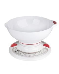 Kitchen scale 3kg, plastic, assorted, 22x20x12.5 cm