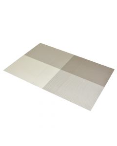Shtroje tavoline, PVC, e bardhë-gri, 45x30 cm